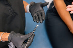Another close-up of the pellets used in balancing hormones after menopause in Carmel, IN